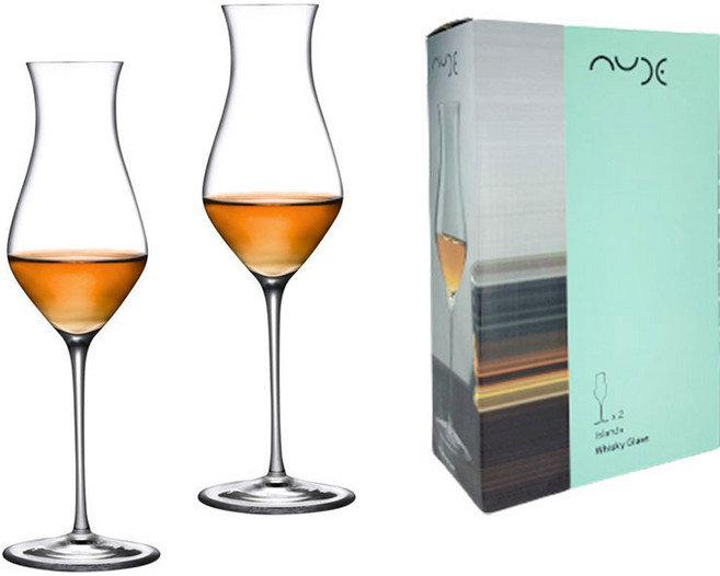 누드 아일랜드 톨 위스키 글래스, 2개