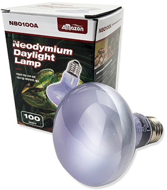 아마존 파충류 네오디움 데이라이트 램프 100W N80100A, 단품, 1개