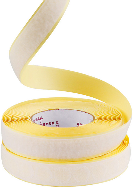 유니아트 일반 원형 롤찍찍이 2종 세트 1번 S80, 흰색, 1세트