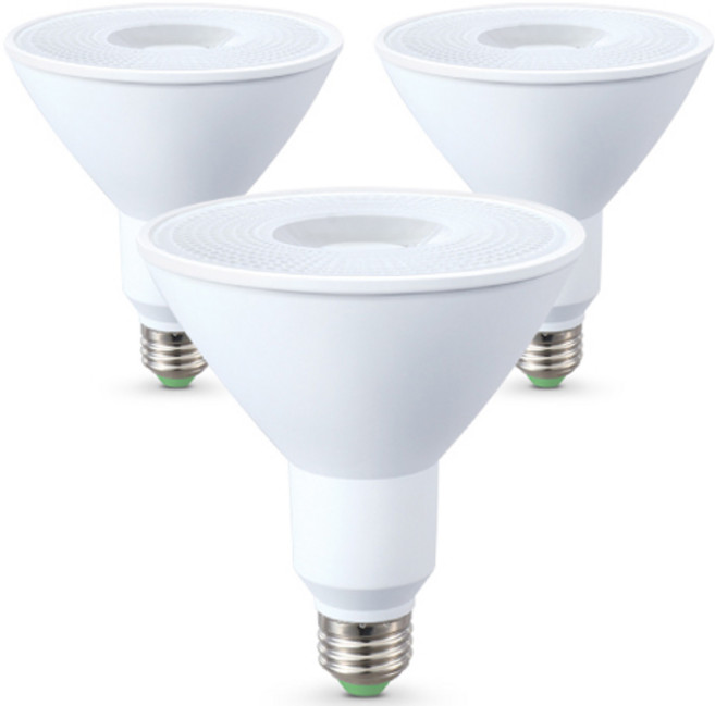 씨티오 LED 식물성장 해빛 램프 16W PAR38, 주백색, 3개
