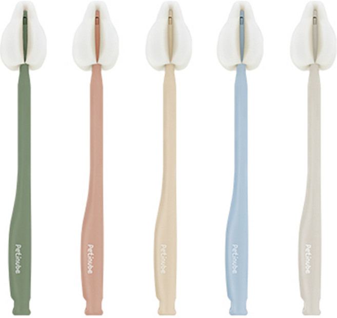 쁘띠누베 국내 제조 롱 스펀지 젖꼭지솔 5EA, 1개, 블러쉬 로즈 + 윈드 블루 + 비쥬 베이지 + 세이지 그린 + 위트 그레이