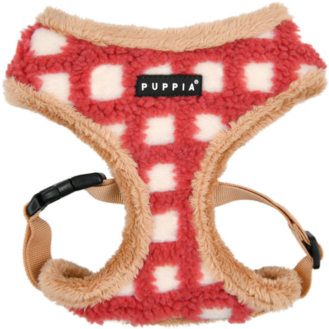 퍼피아 강아지 스테판 사이즈 조절 하네스 A형 HA2042, 코랄