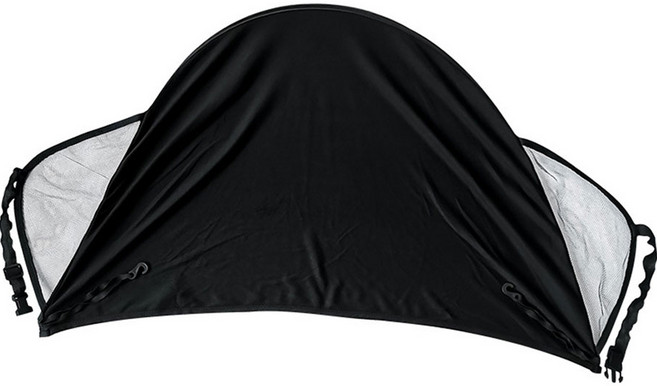 확장 썬 캐노피 유모차햇빛가리개, 블랙, 1개