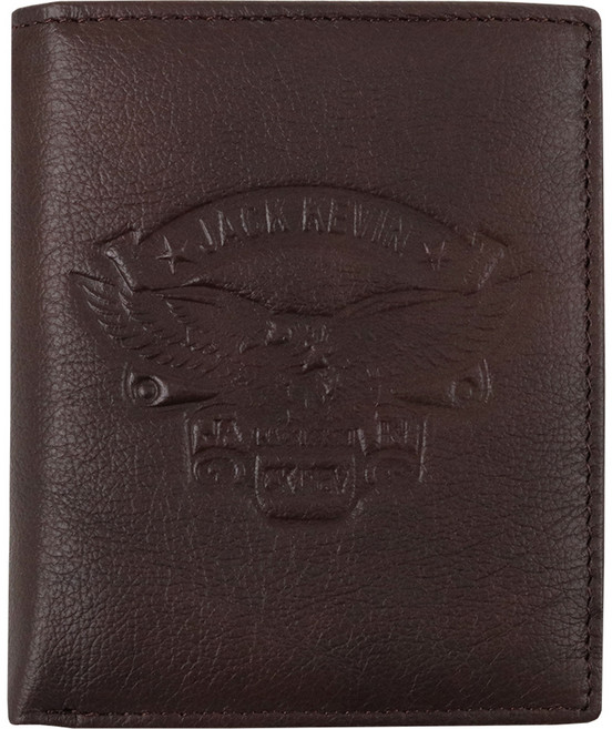 잭케빈 오일지 가죽 중지갑 JKOK-B6006