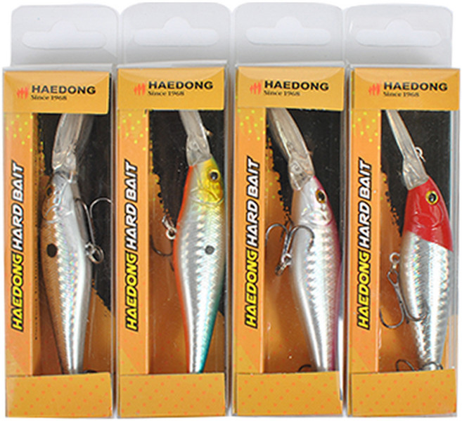 해동 미들리 미노우 하드베이트 루어, 랜덤발송, 4개, 38.4g