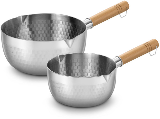 바겐슈타이거 인덕션 IH 해머톤 스텐 편수냄비 세트 2개, 혼합색상, 편수냄비 16cm + 편수냄비 20cm, 1세트