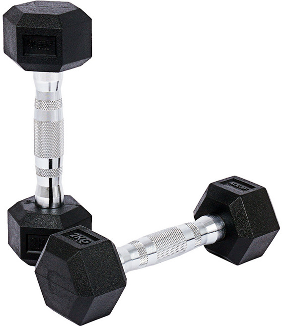 아리프 냄새없는 PEV 헥사곤 덤벨, 2kg, 2개