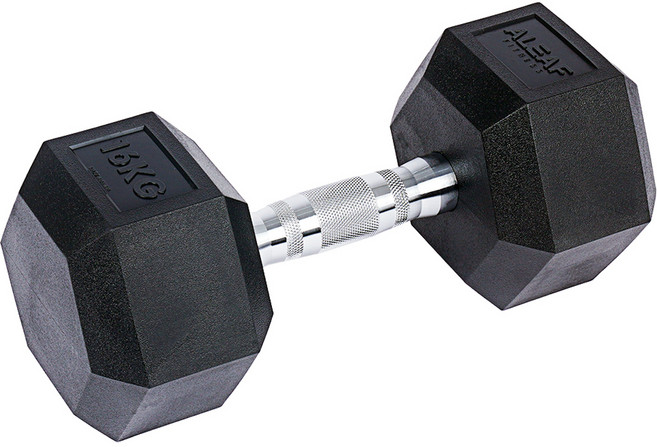ALEAF 無味PEV六角啞鈴, 16kg, 1個