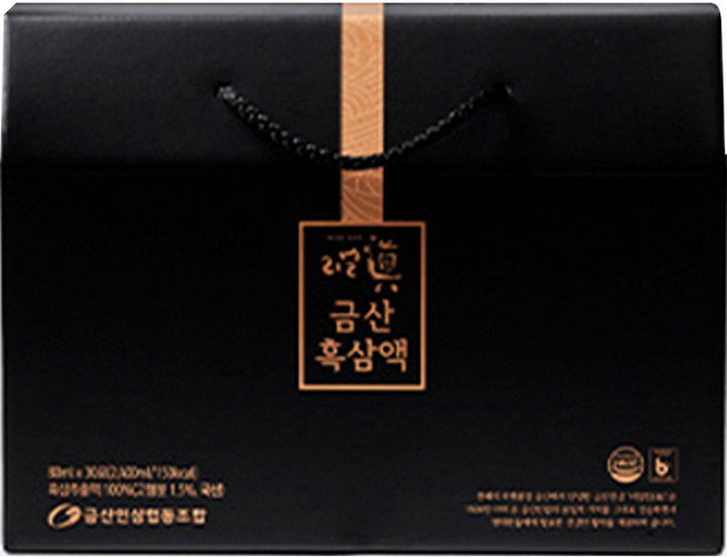 금산인삼협동조합 리얼진 금산 흑삼액 30p, 80ml, 30개입, 1개