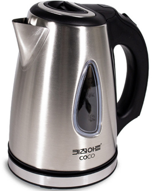 키친아트 코코 스텐 전기주전자 1.2L, KAN-1001TW