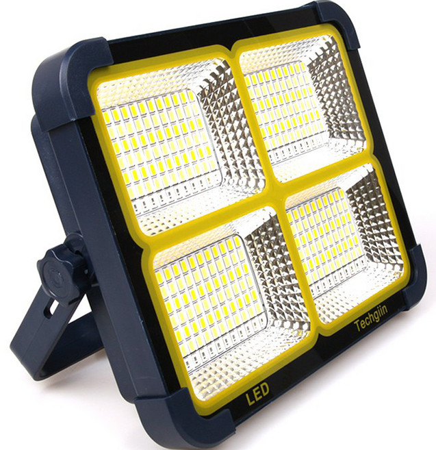 테크진 대용량 충전식 LED 캠핑 랜턴 5000루멘스 10000mAh, DarkBlue + 백색 + 주광색, 1개