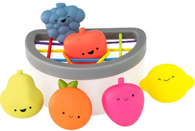 Sassy BABY STEM 과일바구니 촉감각완구, 랜덤발송, 1개 - 쿠팡