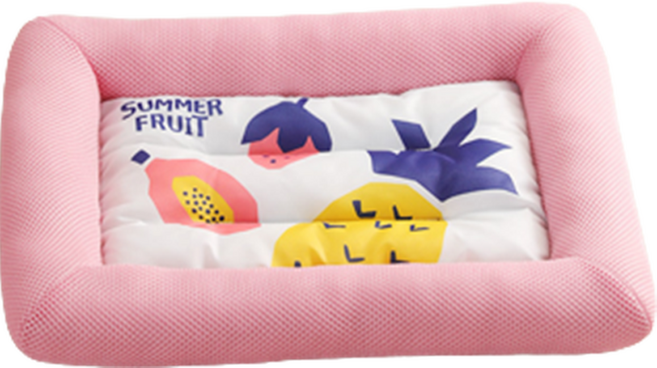 하우쏠 강아지 반려동물 아이스 쿨매트 방석, 핑크, 1개