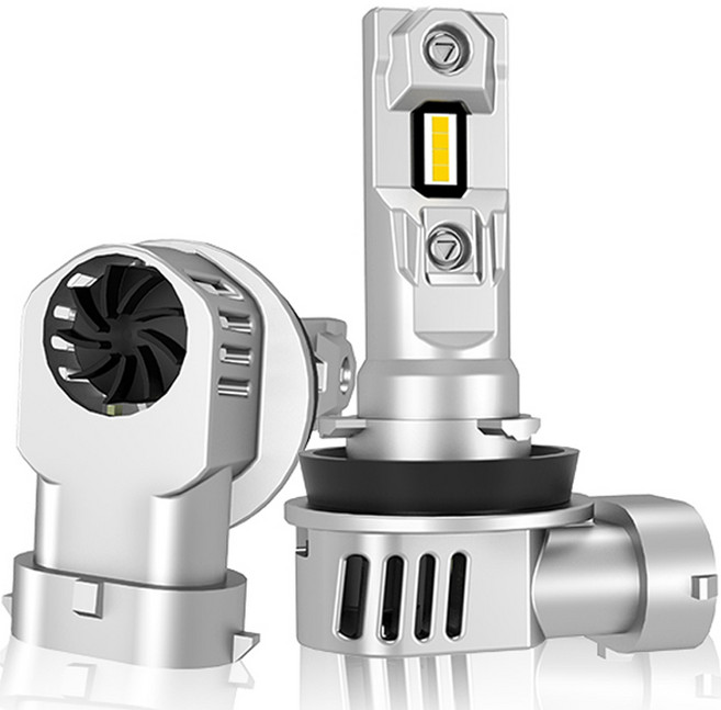 LUXFIGHTER Q36 LED 전조등 헤드라이트, 2개, H8