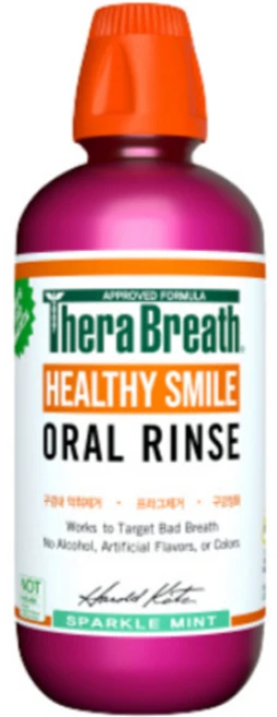 테라브레스 헬시스마일 오랄린스 가글 스파클민트, 473ml, 1개 - 쿠팡
