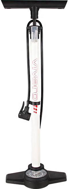 비바로 자전거 게이지 스탠드 펌프, 화이트, 1개