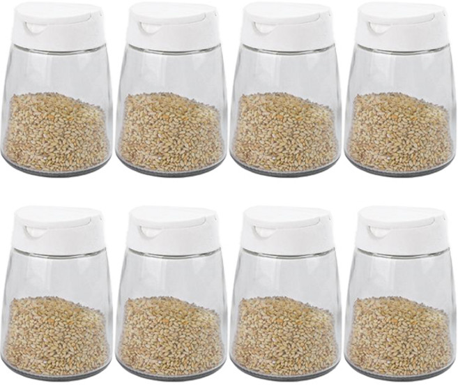 인블룸 2way 내열유리 양념통 화이트, 8개, 단품