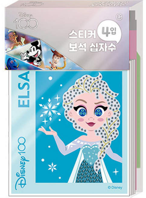 케이엠엘리홀딩스 DIY 보석십자수 스티커 세트 디즈니 겨울왕국, 혼합색상, 1세트