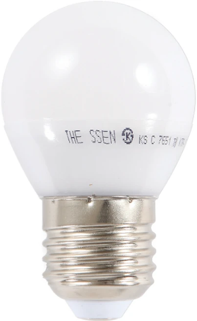 THESSEN LED 인치구 5W, 전구색, 1개 - 쿠팡