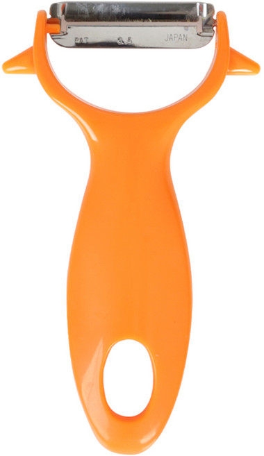 시모무라 편리한 채칼필러, 오렌지, 1개