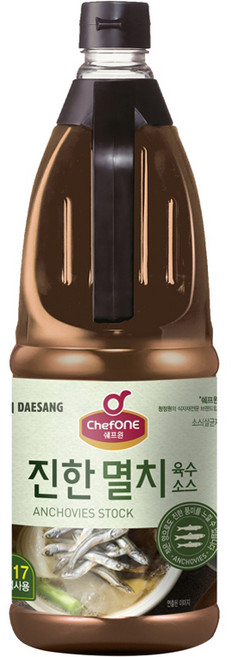 쉐프원 진한멸치육수 소스 PET, 2kg, 1개