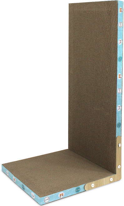 펫츠몬 고양이 벽면형 수직4면 B골 통판 스크래쳐 80cm, 혼합색상, 1개