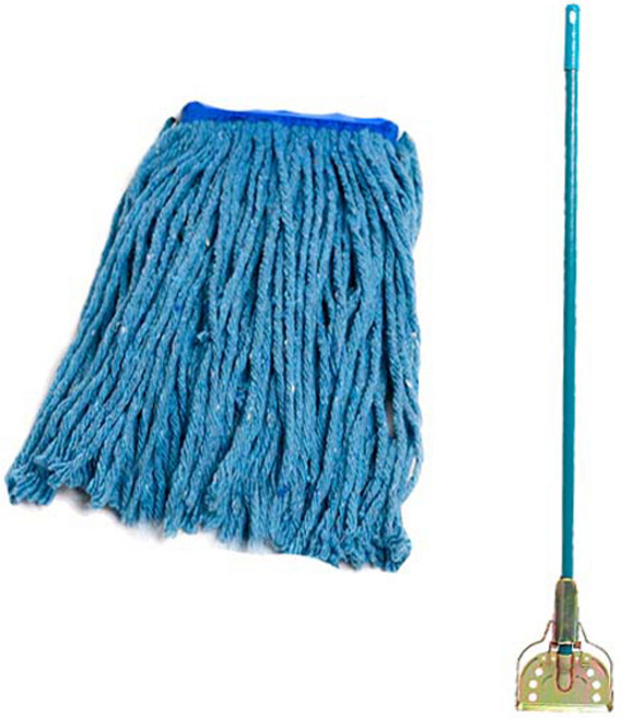 크린메이트 일반청사 마포걸레 + 철마포대, 1세트, 혼합색상