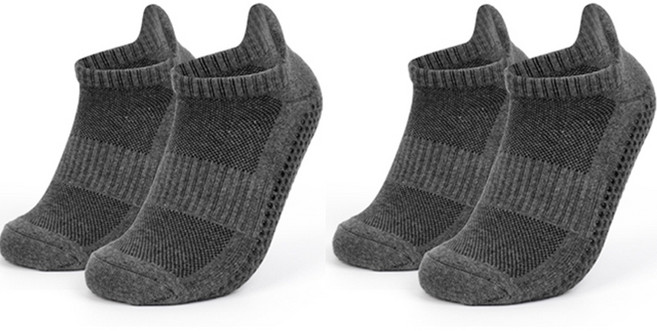 마켓피아 남성용 필라테스 요가 미끄럼방지 양말 2켤레 세트