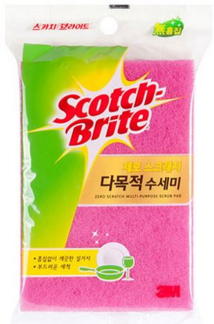 스카치브라이트 제로스크래치 다목적 수세미, 1개입, 1개