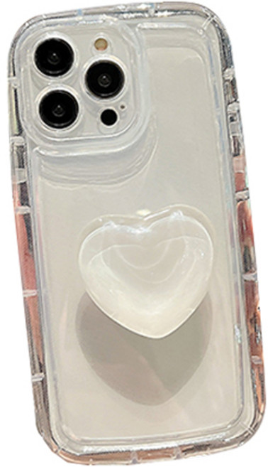 일상가득 입체 하트톡 사이드 범퍼 휴대폰 케이스