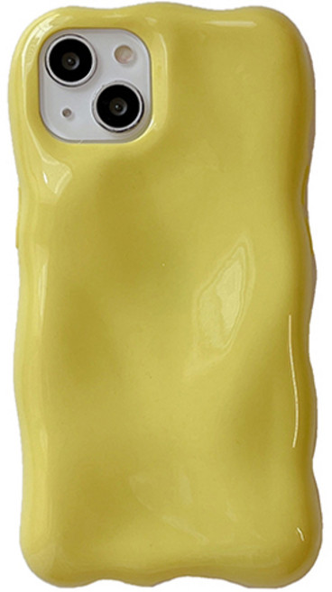 일상가득 젤리 동글 물결웨이브 심플 범퍼 휴대폰 케이스