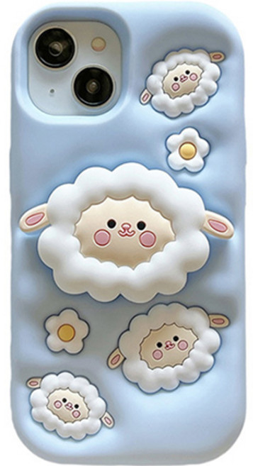 일상가득 폭신폭신 입체 양 스마트톡 소프트 케이스