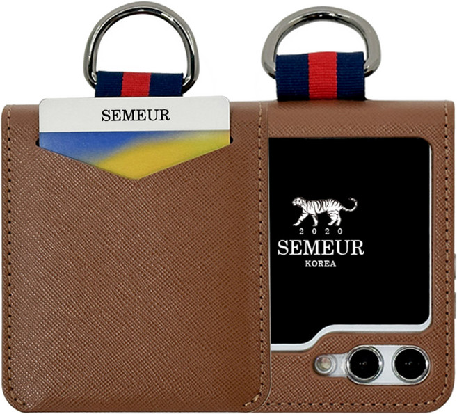 스메르 루미노스 힌지보호 가죽 링고리 카드수납 휴대폰 케이스