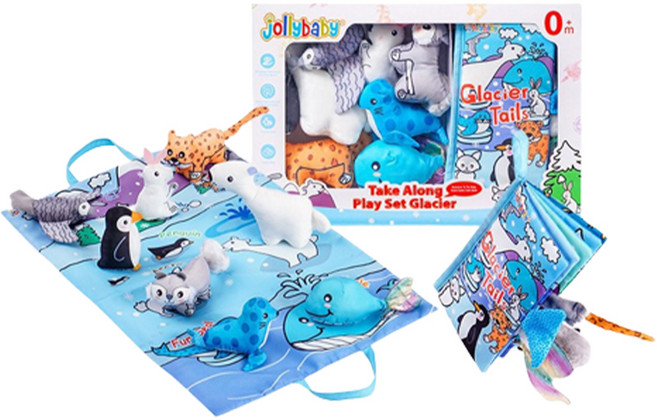 jollybaby 兒童遊戲墊觸覺發展玩具組, 冰河系列