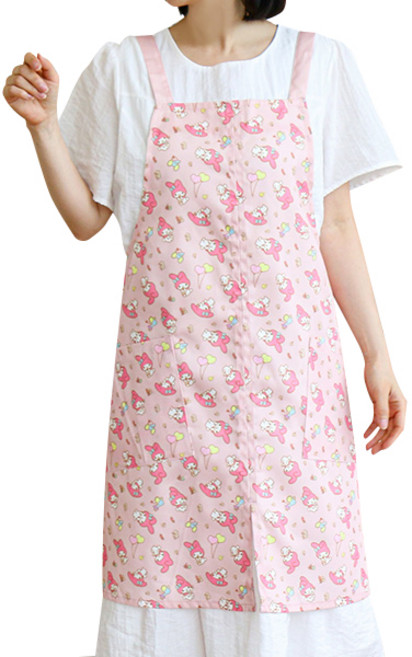 산리오 마이멜로디 앞치마 FREE 스윗-PP127, 혼합색상, 1개