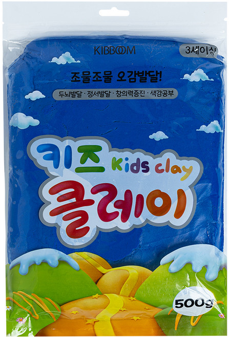 키즈 클레이, 파랑, 500g, 1개