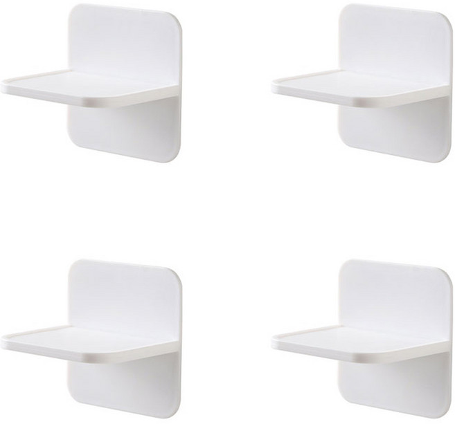 에버하우스 다용도 가구 벽보호 받침대, 화이트, 4개