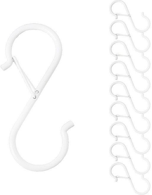 올고르 잠금형 S고리, 화이트, 10개