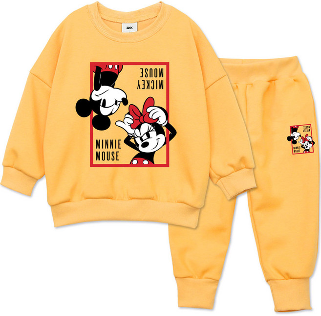 골든래빗 아동용 D 짝궁 미키 미니 상의 + 하의 세트