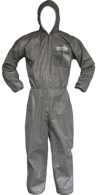 가드맨 PP 원피스 작업복, 회색, 1개
