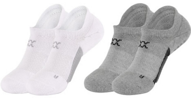 REXY 퍼팅 밸런스 스니커즈 발목 양말 2족 세트, 믹스팩, 2개