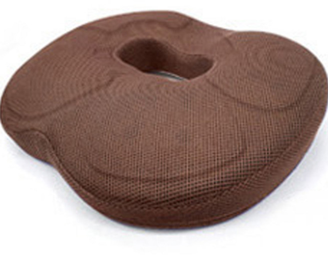 바디랭귀지 기능성 메모리폼 도넛방석, 브라운, 1개