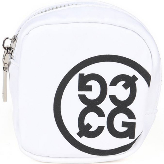 그린퀸 여성용 럭스골프 키링 미니 볼파우치, 화이트, 1개