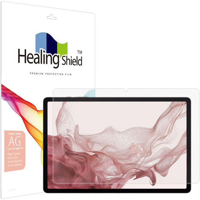 Healing Shield 平板電腦紙質 Light 螢幕保護貼組, 單色, 1組