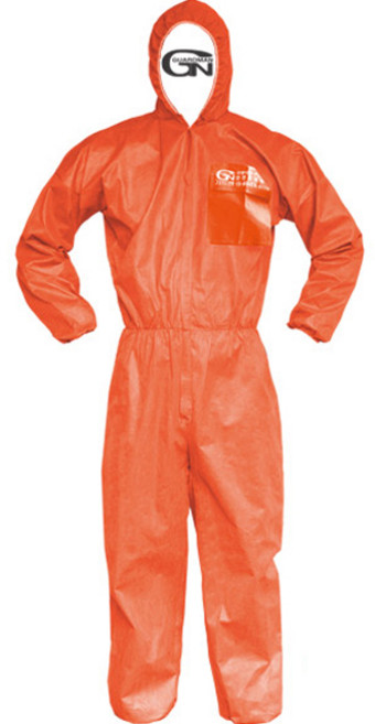 가드맨 SMS 원피스 방진복 보호복, 주황색, 1개