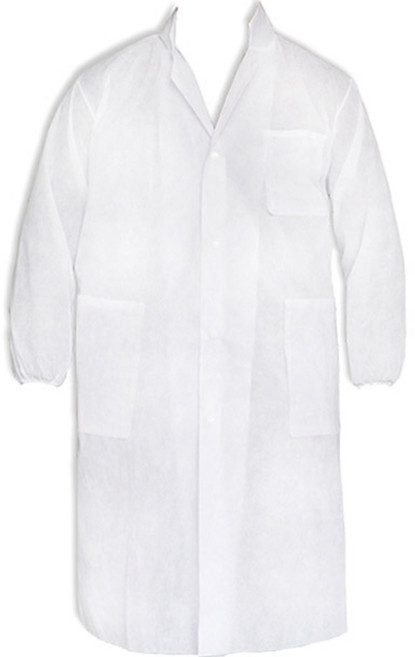 가드맨 산업 현장 부직포 실험 가운, 화이트, 1개