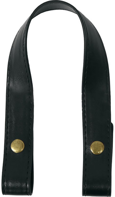 똑딱 가죽 스트랩 S, 블랙, 1개