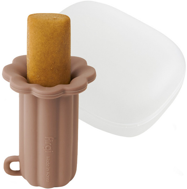 퍼기 유아용 츄러스 티딩러스크 홀더 + 케이스 세트, 노꼭지, 초코(홀더), 1개