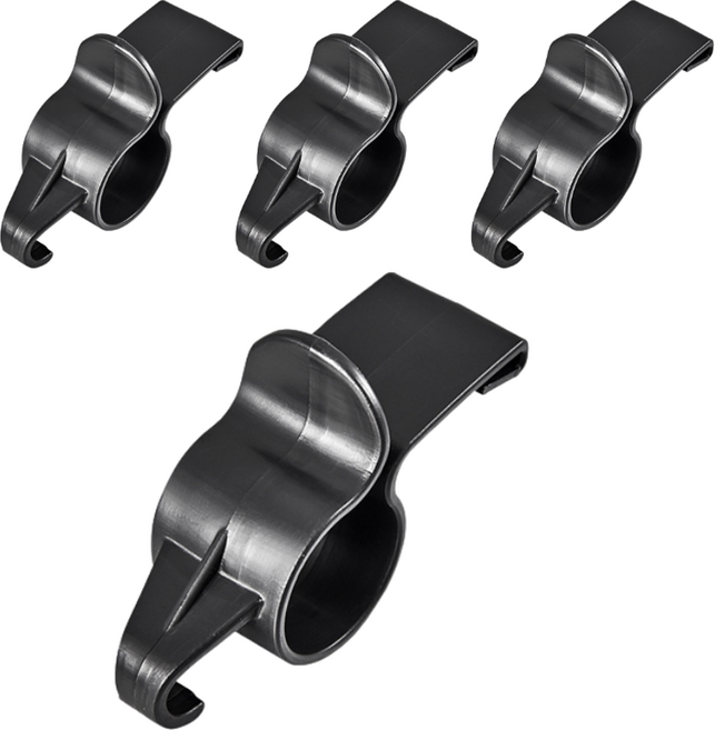 로이윙 다용도 차량용 트렁크 정리 우산걸이, 4개, 블랙