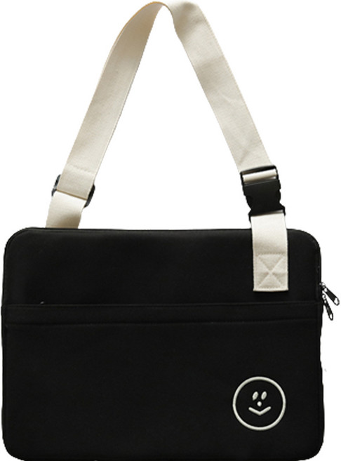 앨리스홈 태블릿 보관 크로스 가방, 블랙, 1개